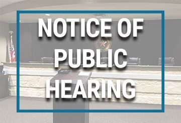 Notice of Public Hearing