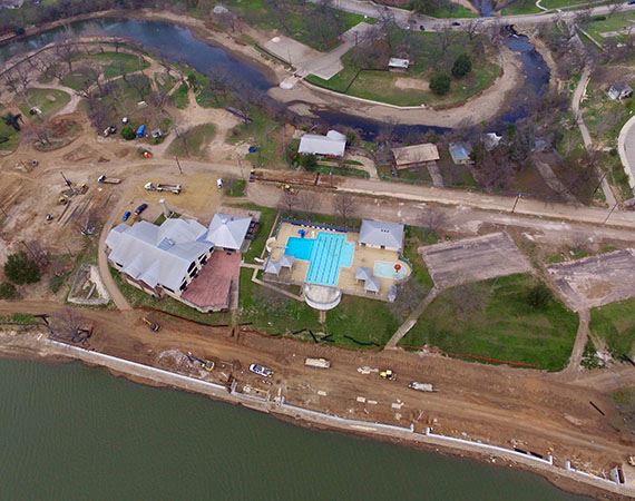 Lakeside Park Phase 1A Project Aerial Image