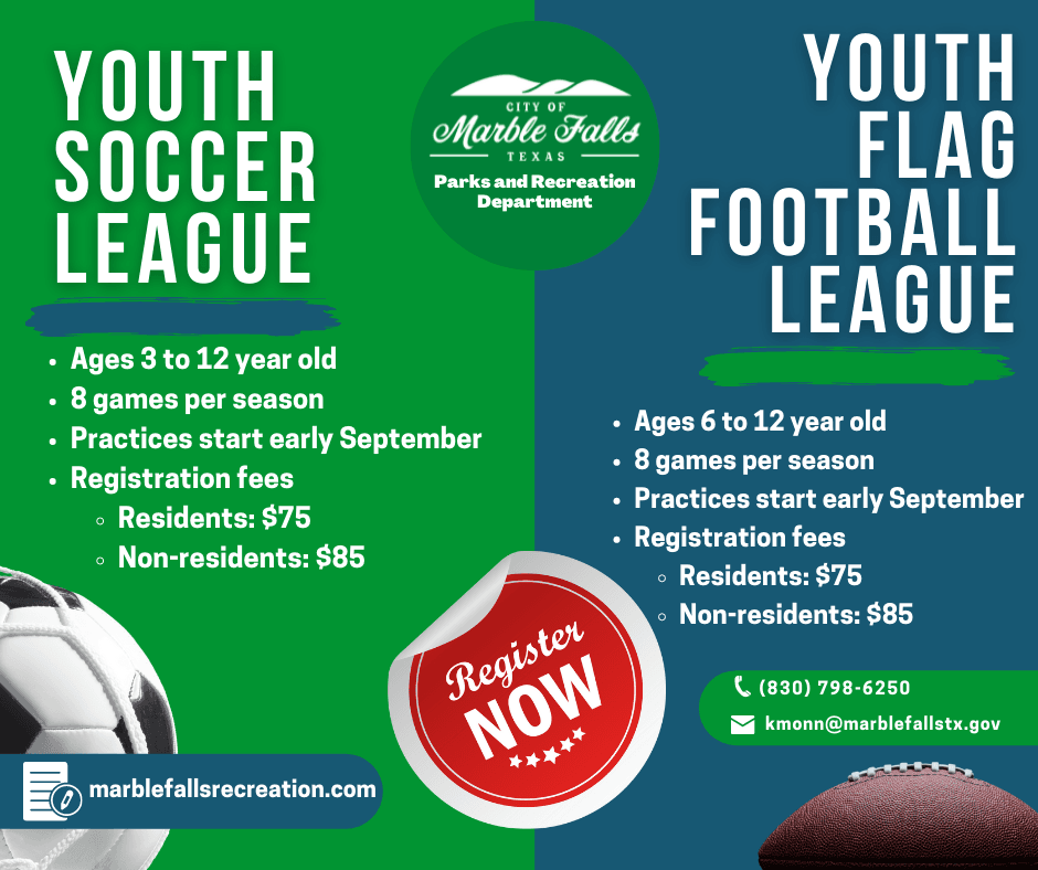Youth Soccer and Flag Football Registration