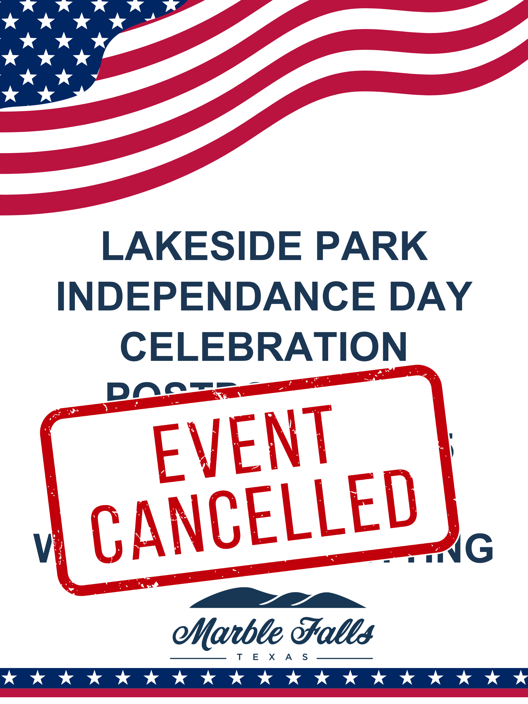 Lakeside Park Independance Day Celebration Canceled